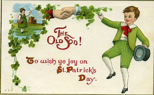Vintage Edwardian St. Patrick's Day Greeting Card - The Old Sod