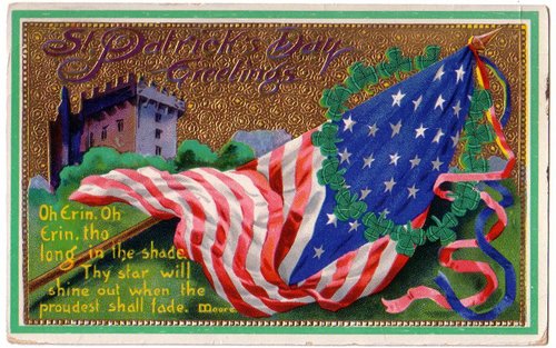 Vintage St. Patrick's Day Greeting Card, Early 1900s